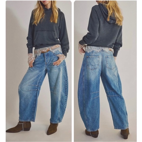 We The Free Lucky You Mid Rise Barrel Jeans
Size 28 - Picture 4 of 16